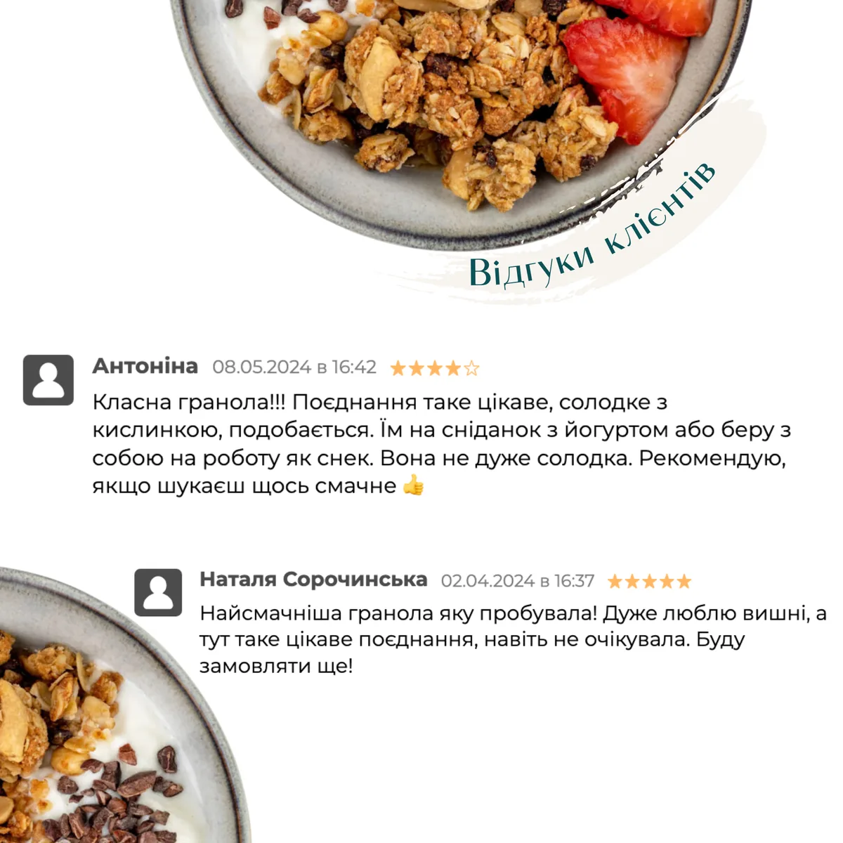 Набір граноли Mini Chocolate Coconut, 1 кг & Cherry Boom, 250 г у подарунок Gregory Mill