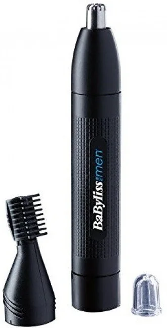 Тример BaByliss чорний нержавіюча сталь для носа та брів 3-5 мм батарейковий