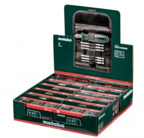 Викрутки Metabo 6 біт SL PH PZ Torx набір 7шт хрестові для ремонту та монтажу бітний набір