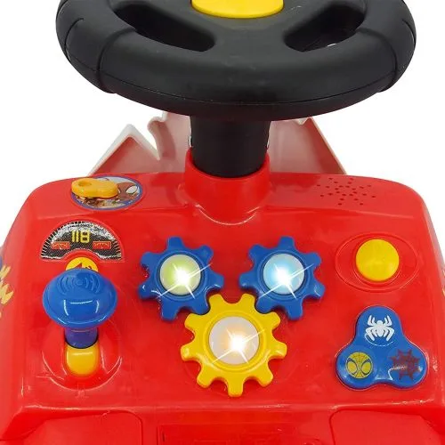 Каталка-толокарь Чудомобиль Kiddieland Город приключен Спайды с музыкой и звуками для детей от 12 месяцев