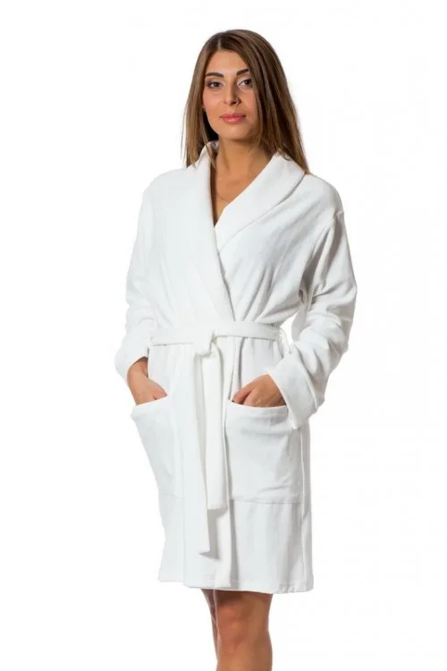 Халат велюровий Home Line XXL Білий