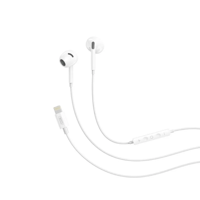 Навушники XO вушні Lightning TPE 1,2 м Білий