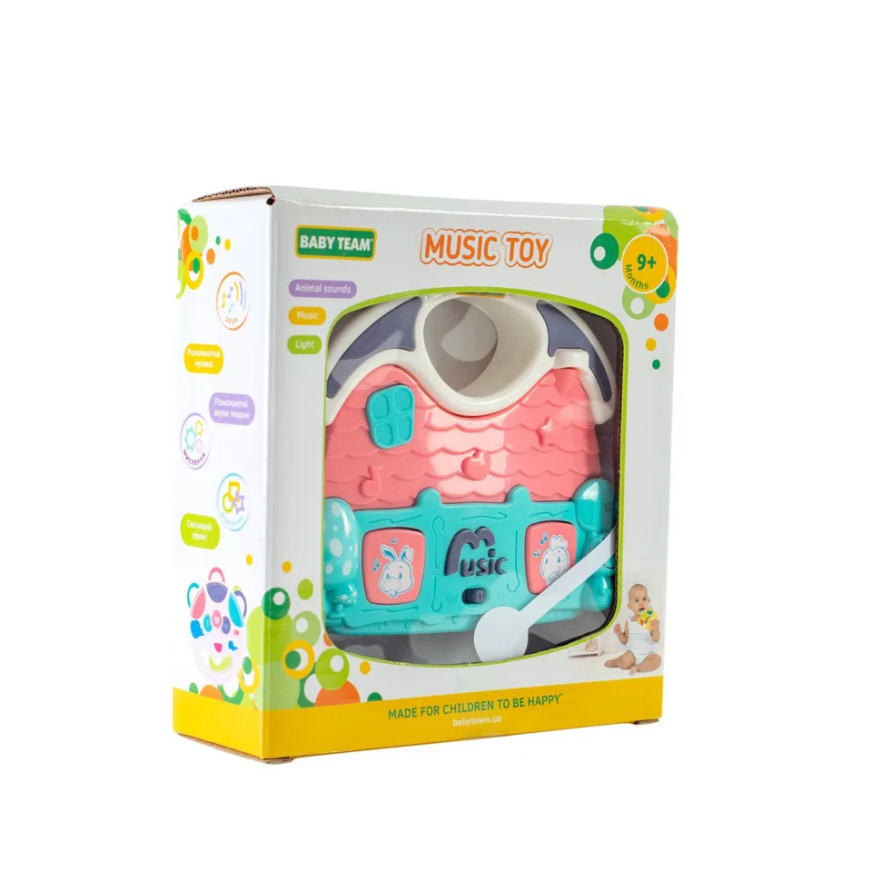 Музыкальная игрушка BABY TEAM ABS-пластик 24х20 см Многоцветная