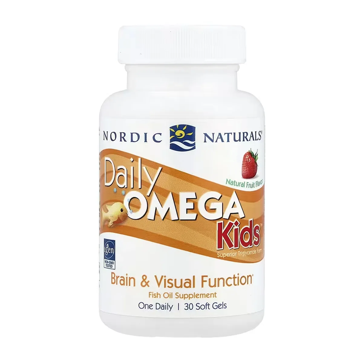 Daily Omega Kids Nordic Naturals рыбный жир 30 жевательных капсул клубника