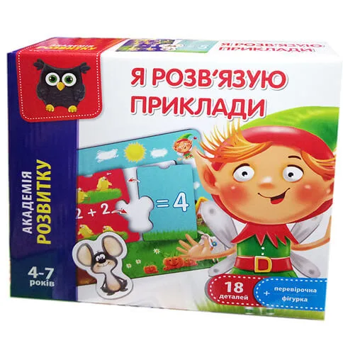 Дитяча настільна гра Vladi Toys 18 деталей дерево мультиколор