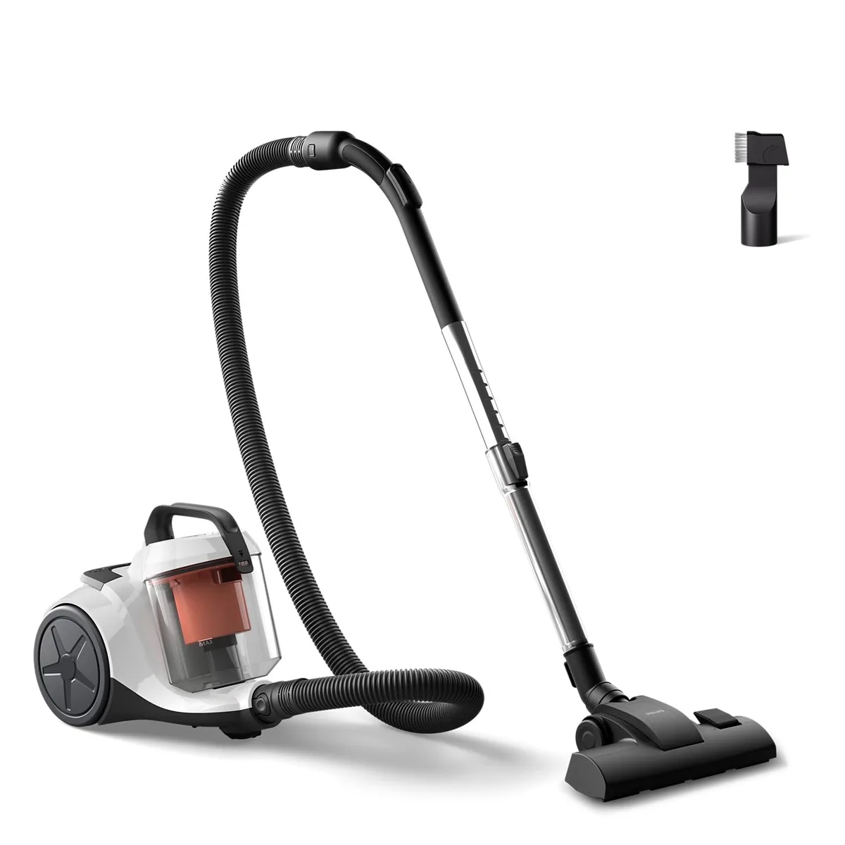 Пилосос Philips безмішковий Series 1000, 750Вт, контейнер - 1.3л, вага - 3.5кг, Super Clean Air, білий.