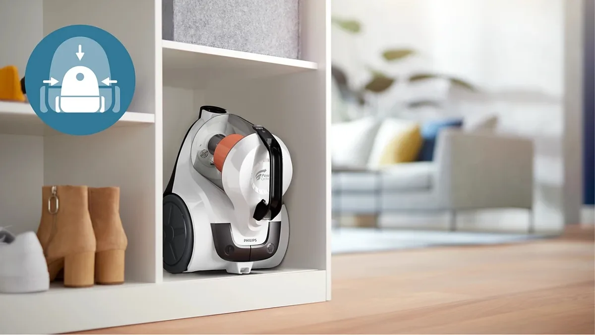 Пилосос Philips безмішковий Series 1000, 750Вт, контейнер - 1.3л, вага - 3.5кг, Super Clean Air, білий.