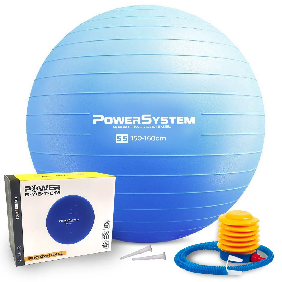 М'яч для фітнесу Active Point PVC 55 см Синій