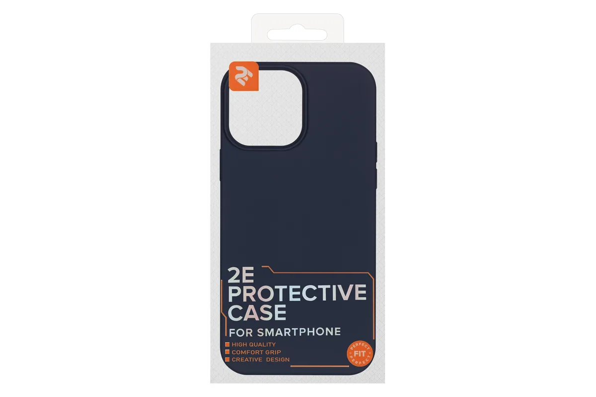 Чохол 2Е Basic для iPhone 13 Pro Max , Liquid Silicone, синій темний