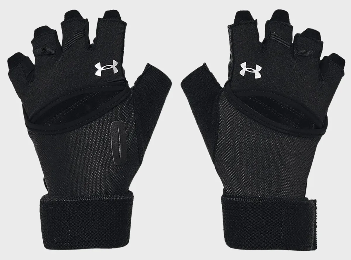 Рукавички Under Armour шкіра козина LG чорні для жінок тренінг