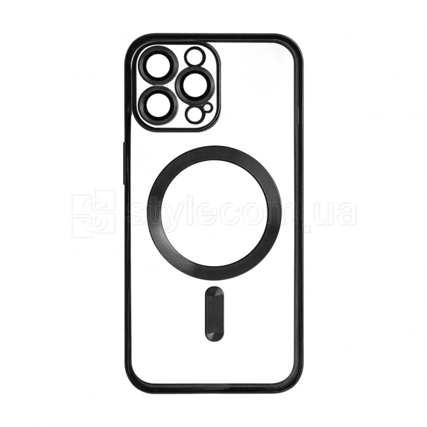 Чохол MagSafe для iPhone 15 Pro Max пластик силікон чорний