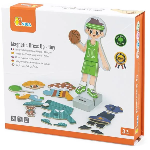 Магнітна гра Viga Toys дерев'яна 21х19х6 см для дітей від 3 років
