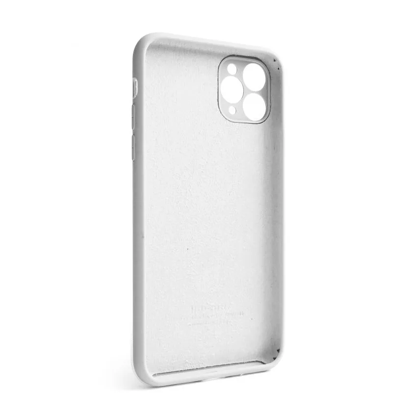 Силіконовий чохол для iPhone 11 Pro Max  білий закрита камера