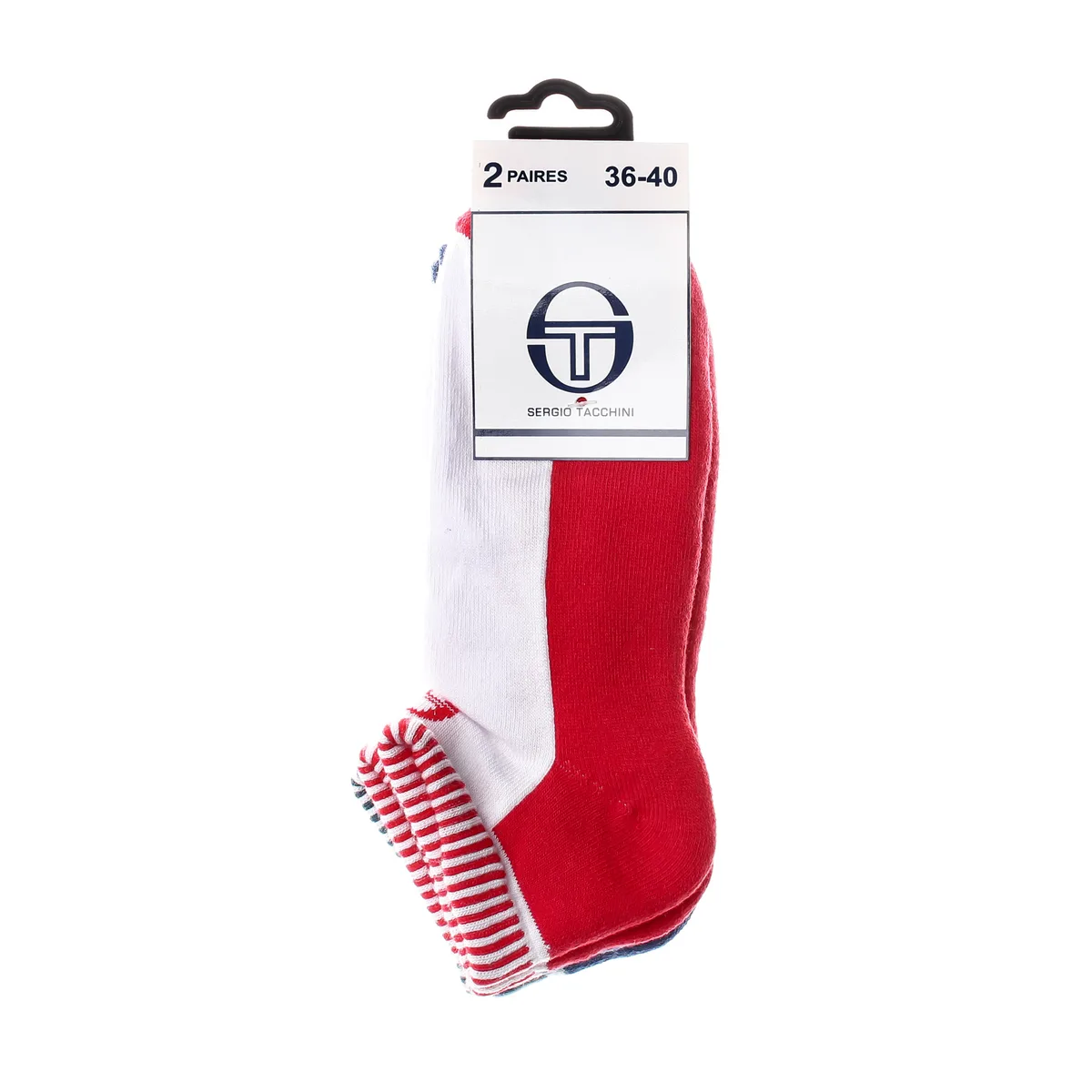 Шкарпетки Sergio Tacchini бавовна 36-40 червоний синій 3-pack