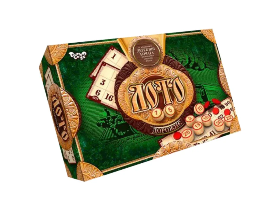 Настільна гра Лото дорожнє Danko Toys картон 19х8х27 см