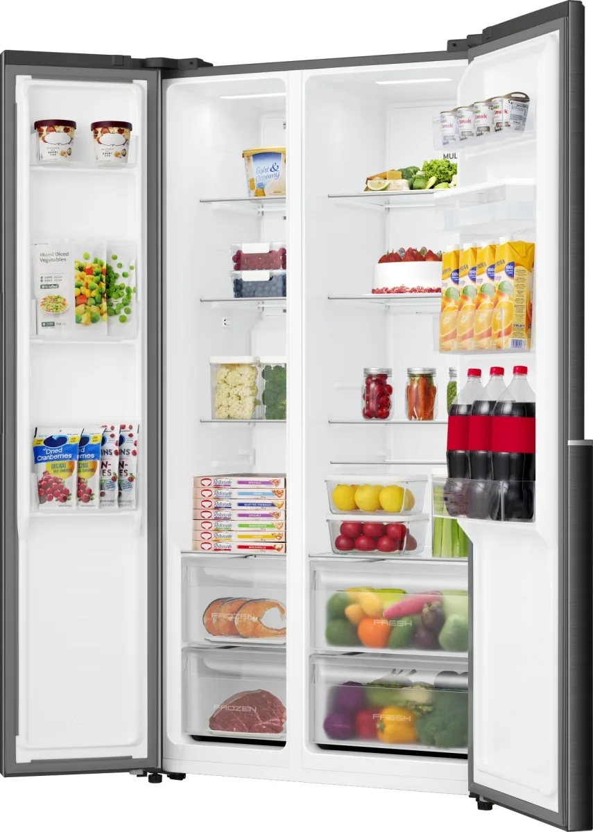 Холодильник Gorenje 541л черный с диспенсером воды генератором льда NoFrost+