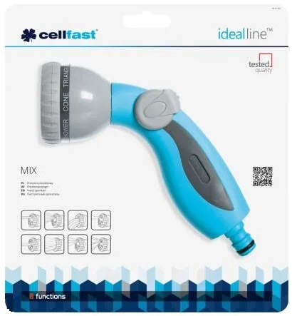 Зрошувач пістолетний Cellfast пластик 8 режимів чорний