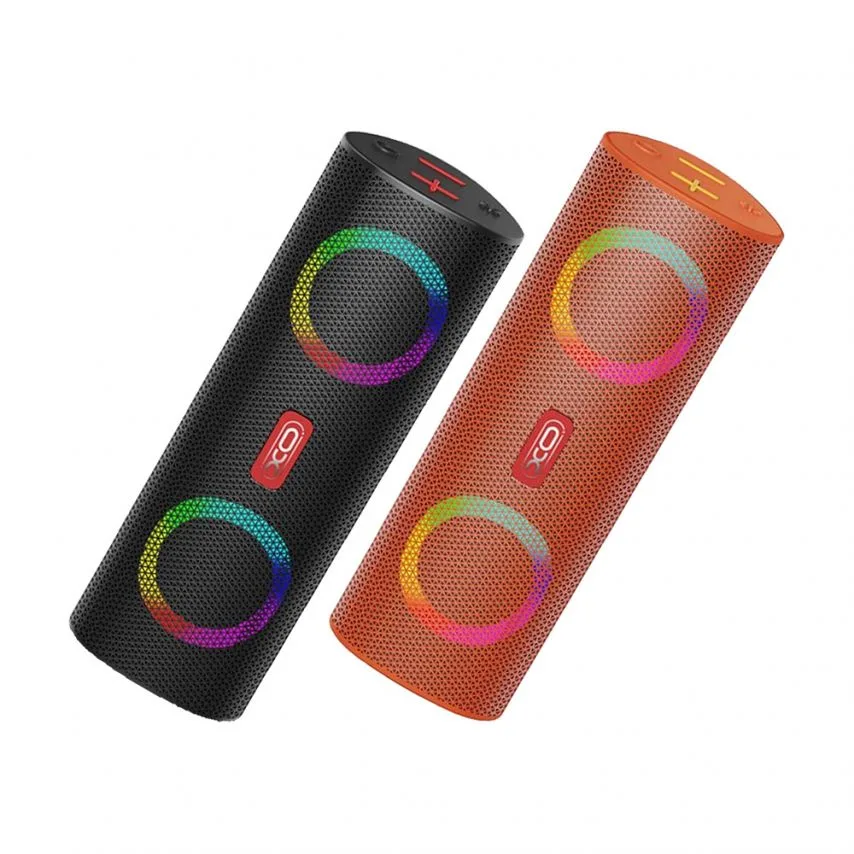Портативна колонка XO 220х78х75 мм помаранчева RGB 10W Bluetooth 5.2