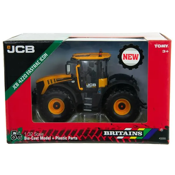 Трактор Britains JCB 4220 1:32 металевий жовтий чорний