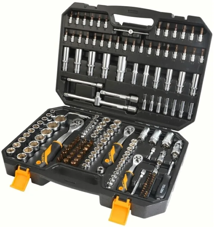 Набір інструментів Tolsen Профі, 1/2", 1/4", CrV, 175 одиниць