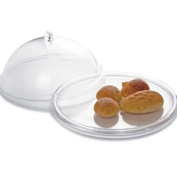 Тортниця вітрина Empire акрилова кругла 40 см прозора з кришкою.