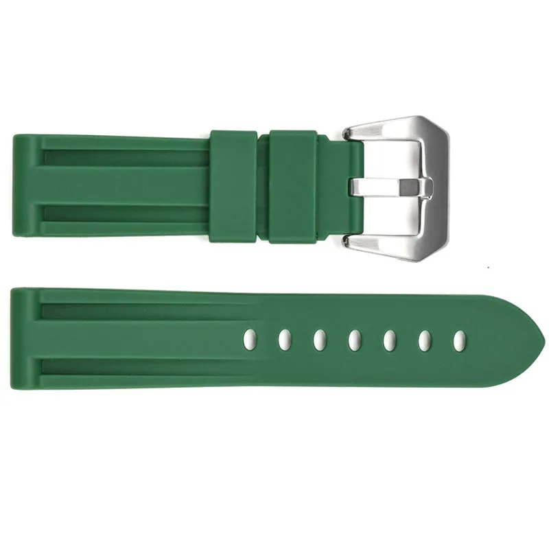 Ремінець для годинників Modfit Silicone 24 мм Хакі Сірий