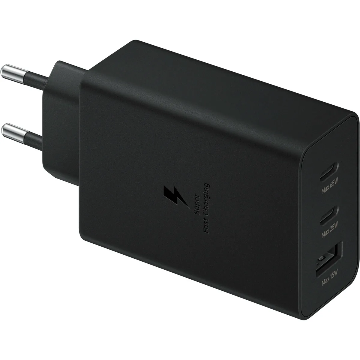 Зарядний пристрій мережевий Samsung 65Вт 2xUSB-С PD PPS/USB-A, чорний