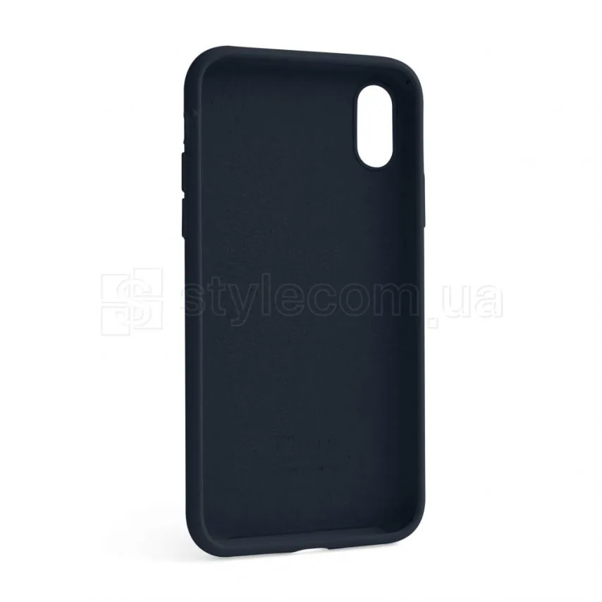 Чохол силіконовий для Apple iPhone X Xs 100% синій