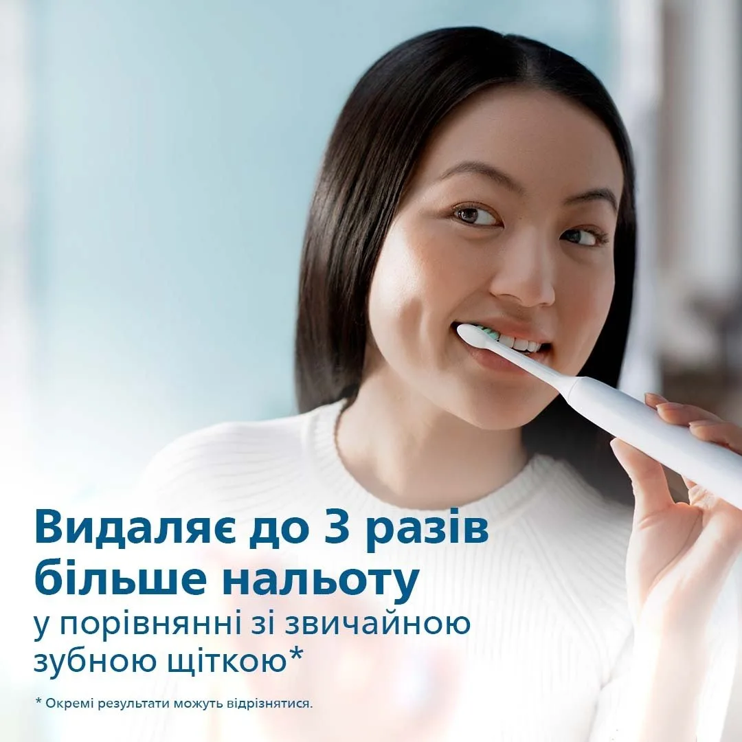 Электрическая зубная щетка Philips Sonicare 2100 Series, 31 тысяча колебаний в минуту, 1 насадка, белая