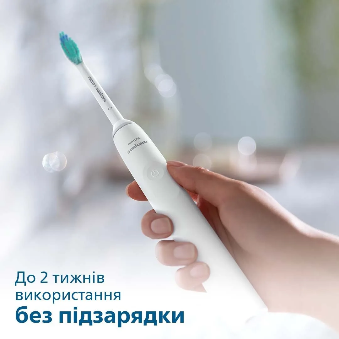 Электрическая зубная щетка Philips Sonicare 2100 Series, 31 тысяча колебаний в минуту, 1 насадка, белая