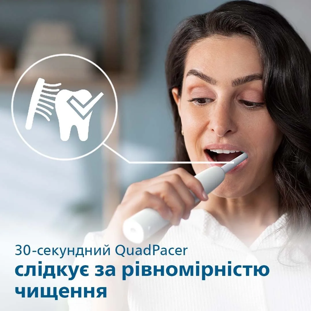 Электрическая зубная щетка Philips Sonicare 2100 Series, 31 тысяча колебаний в минуту, 1 насадка, белая