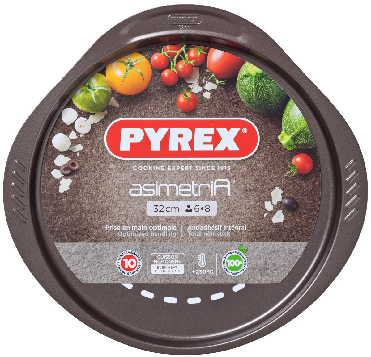 Форма для піци Pyrex вуглецева сталь 32 см чорна