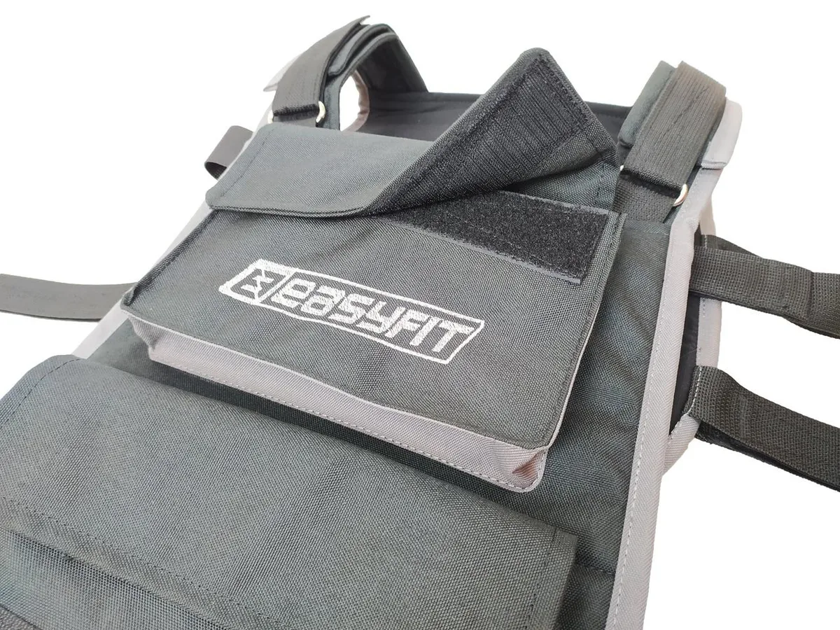Жилет обтяжувач EasyFit Кордура до 20 кг наборний чорний