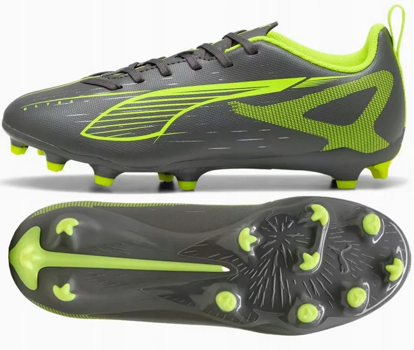 Футбольні бутси PUMA синтетичні 36 Matte Aged Silver жовті акценти