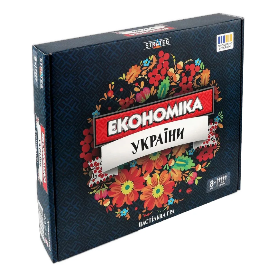 Настільна гра Економіка України для 2-4 гравців 31029 ігрове поле карти гроші