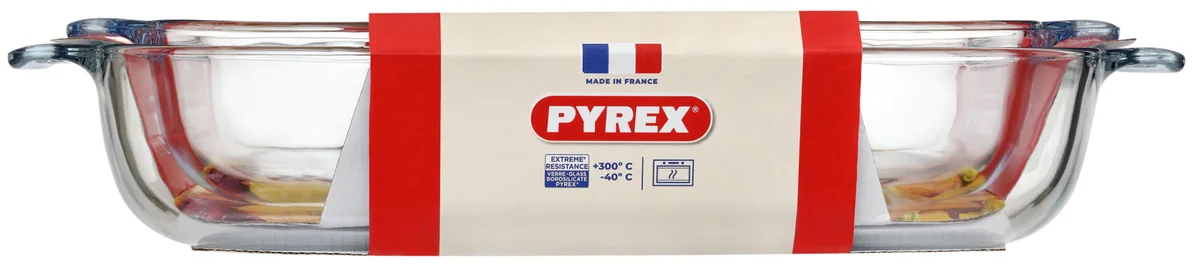 Набір форм для запікання Pyrex боросилікатне скло 38х25 см 34х22 см