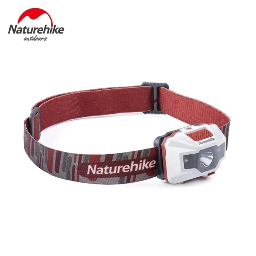 Ліхтар налобний Naturehike пластик 60х45х40 мм біло-червоний