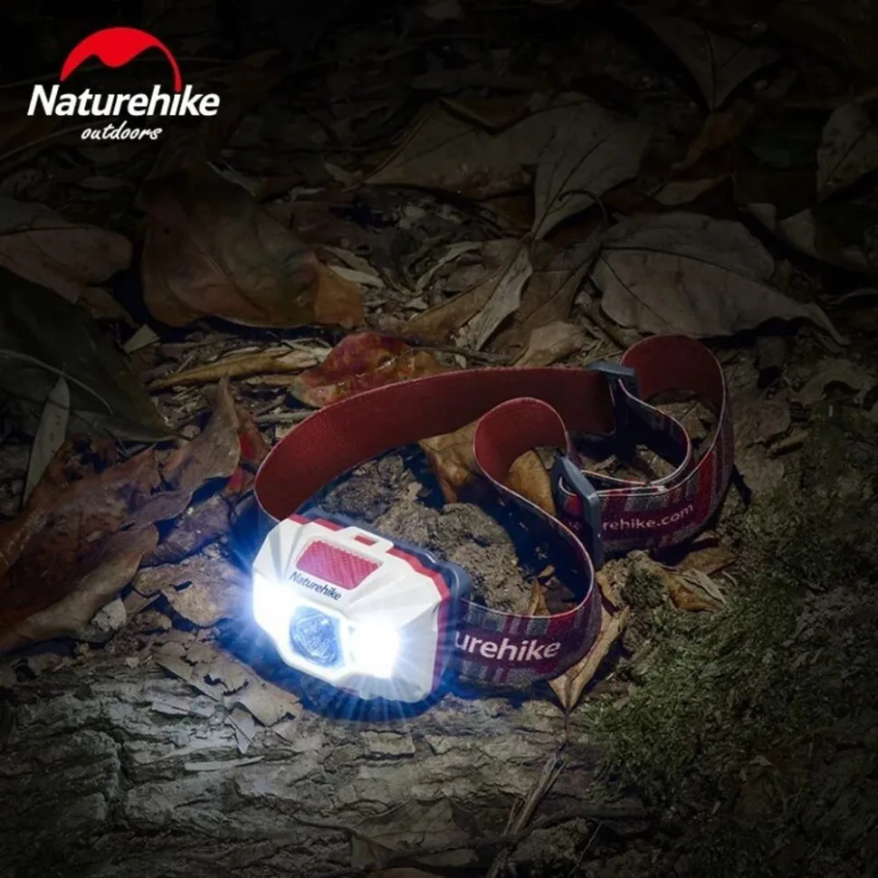 Налобный фонарь Naturehike, пластик, 60х45х40 мм, бело-красный.