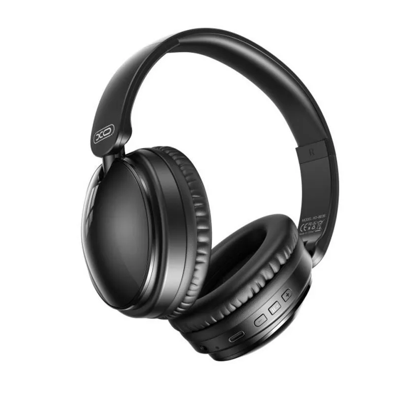 Навушники Bluetooth XO шкірозамінник 40 мм чорні