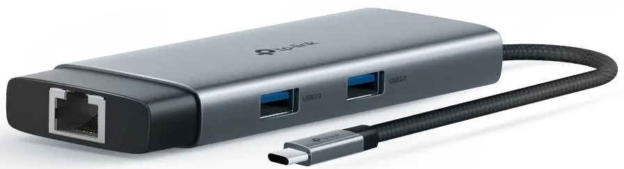 Хаб USB TP-Link 4 порти USB 3.0 HDMI RJ-45 чорний