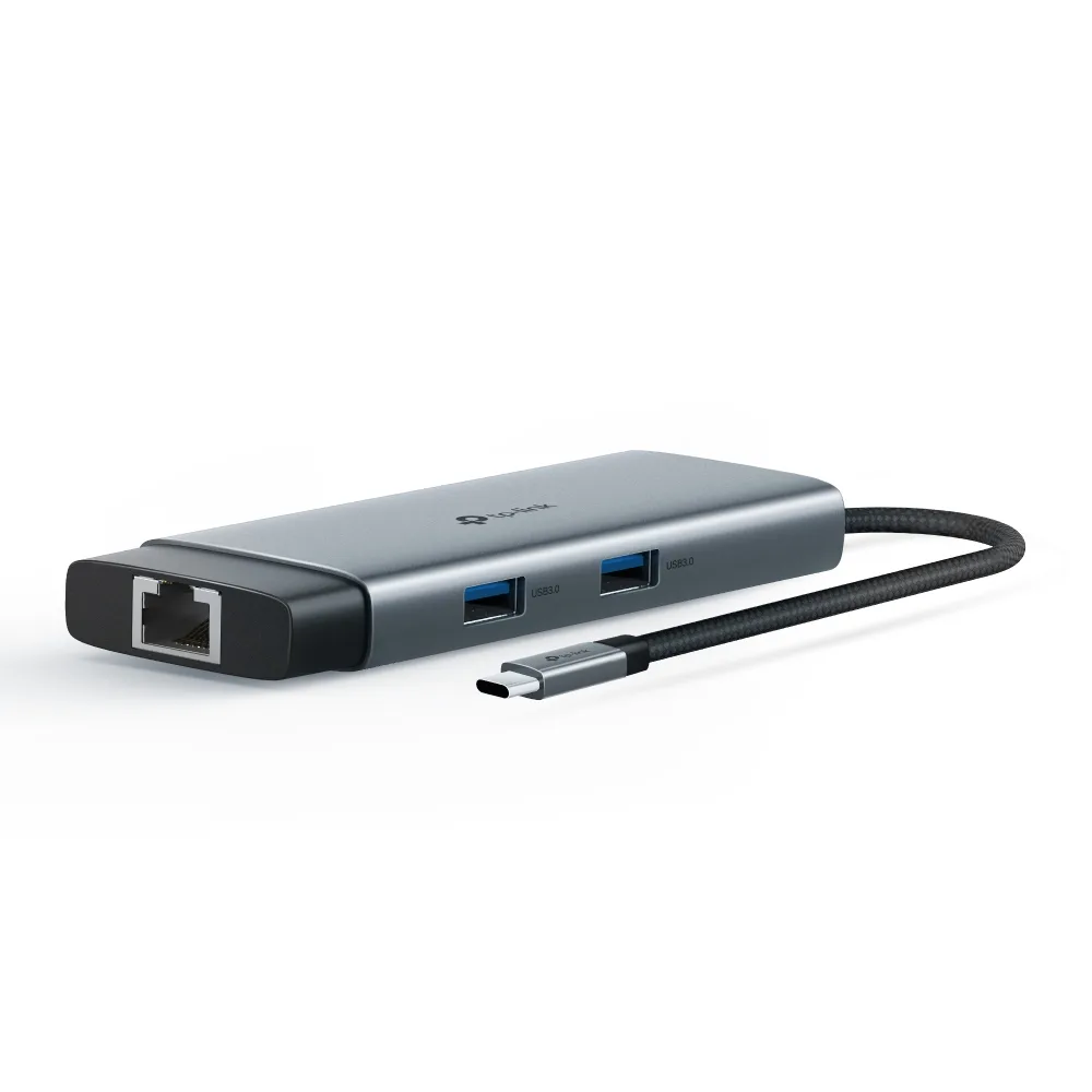 Хаб USB TP-Link 4 порти USB 3.0 HDMI RJ-45 чорний
