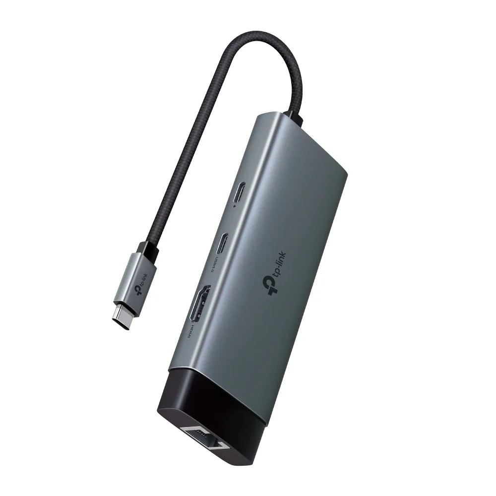 Хаб USB TP-Link 4 порти USB 3.0 HDMI RJ-45 чорний
