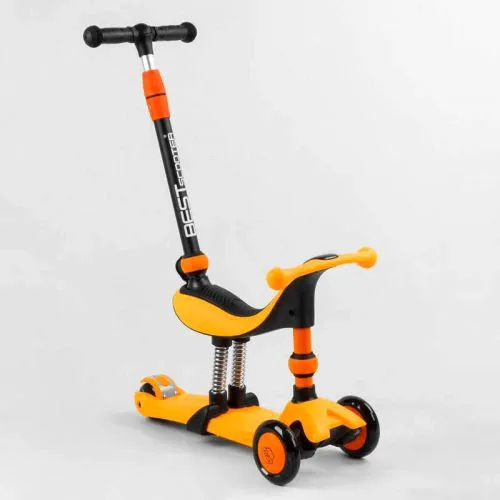 Самокат трехколесный Best Scooter с ручкой для детей от 1 года