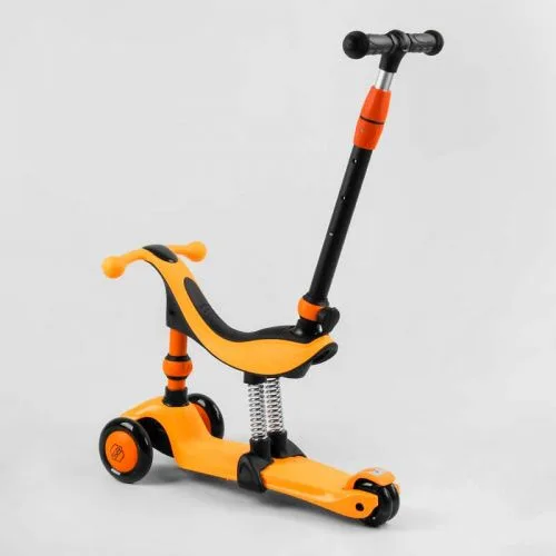Самокат трехколесный Best Scooter с ручкой для детей от 1 года