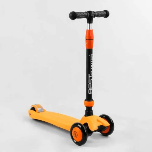 Самокат трехколесный Best Scooter с ручкой для детей от 1 года