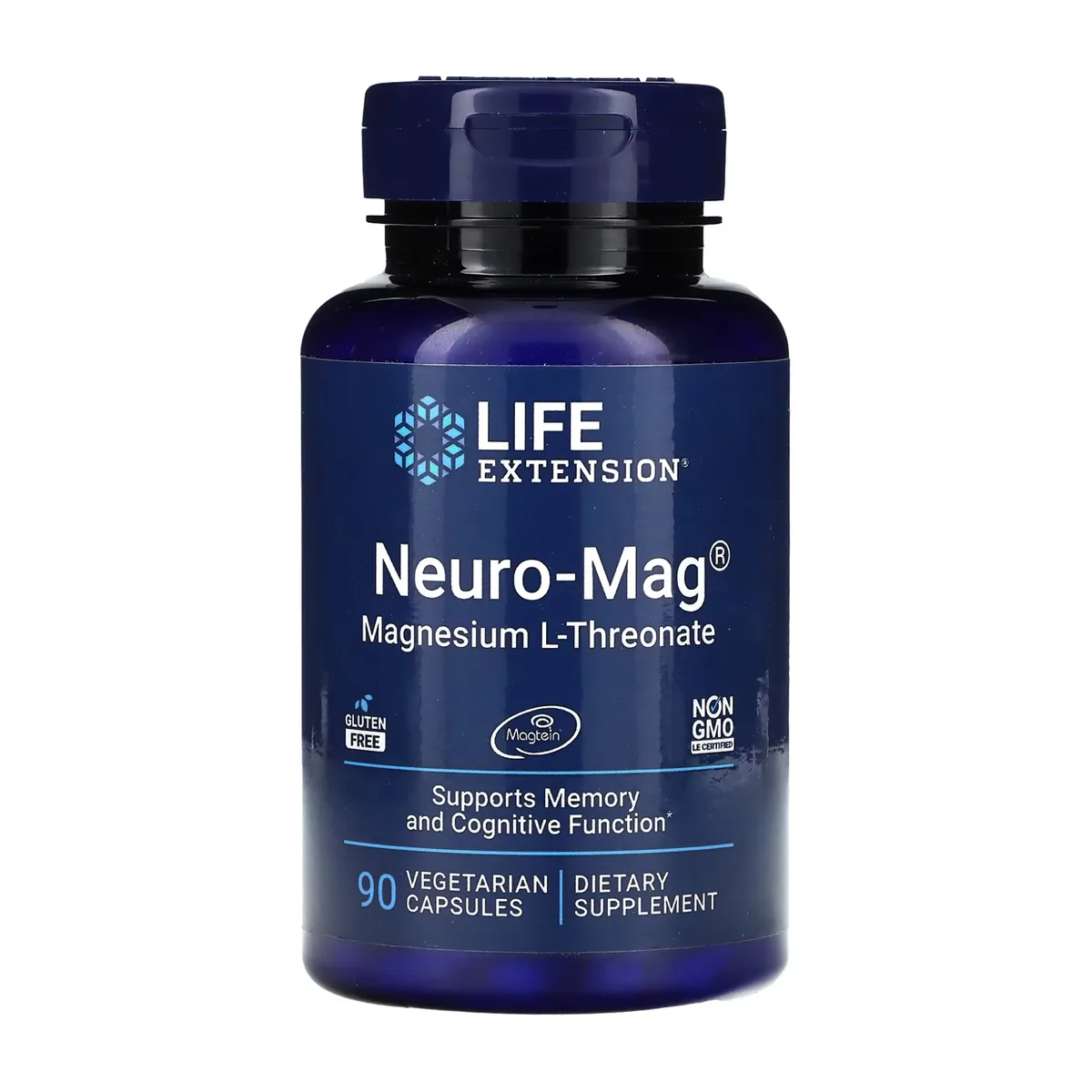 Neuro-Mag Magnesium L-Threonate 90 капсул Без ГМО Покращує пам'ять та когнітивні функції