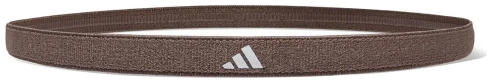 Повязки на голову Adidas полиэстер латекс эластомер One Size коричневый бежевый темно-коричневый