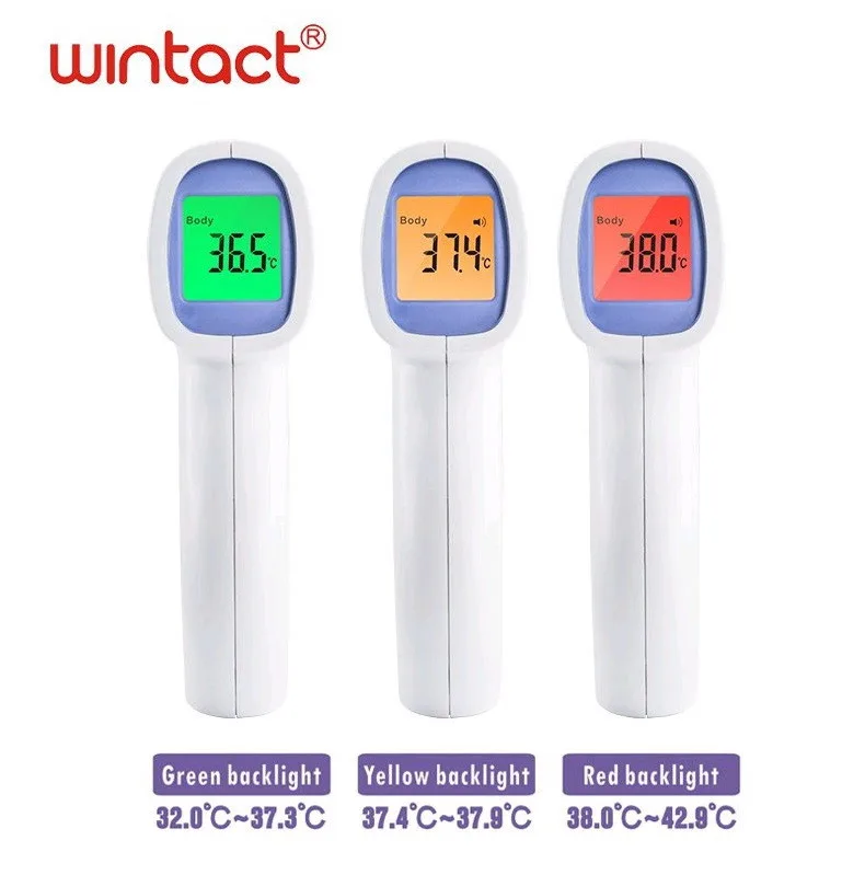 Медичний термометр WINTACT WT3652 безконтактний інфрачервоний 0-100 °C пластик білий