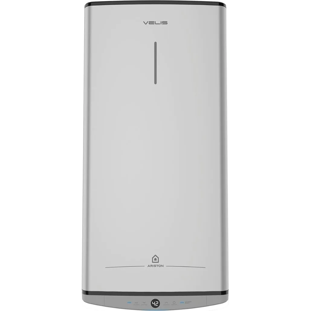 Електричний водонагрівач Ariston плоский Slim VELIS TECH 50 EU, 50 л, 2*1,5 кВт, універсальний монтаж, електронне управління, клас