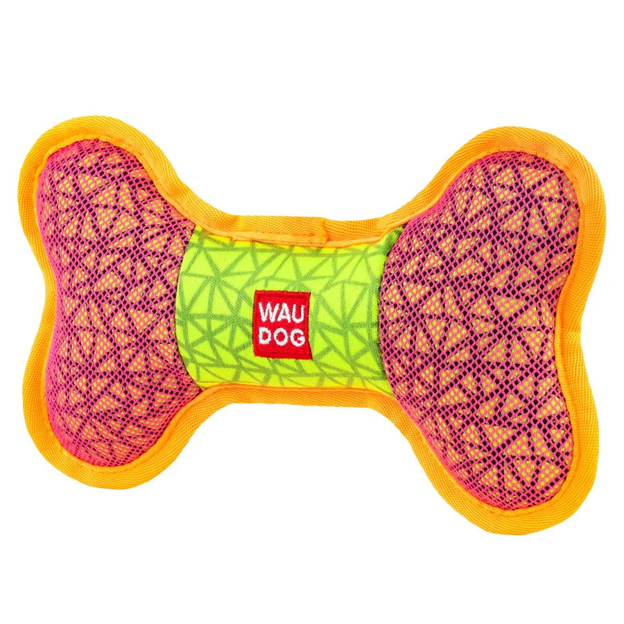 Іграшка для собак WAUDOG Fun Кістка 20x12 см поліестер рожевий